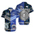 Custom Polynesian Matching Hawaiian Shirt and Dress Samoa New Zealand Together Blue LT8 - Polynesian Pride