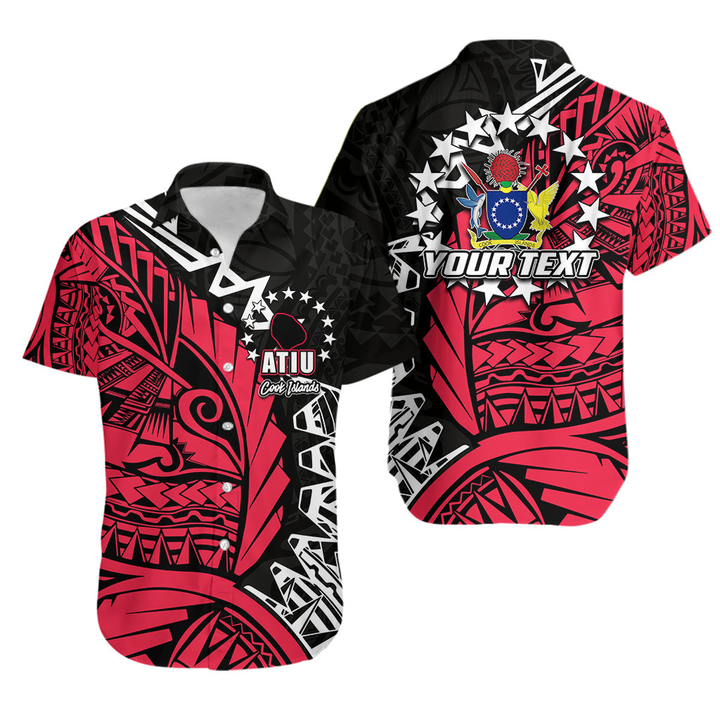 (Custom Personalised)Cook Islands Hawaiian Shirt Atiu Polynesian Style LT6 Unisex Red - Polynesian Pride