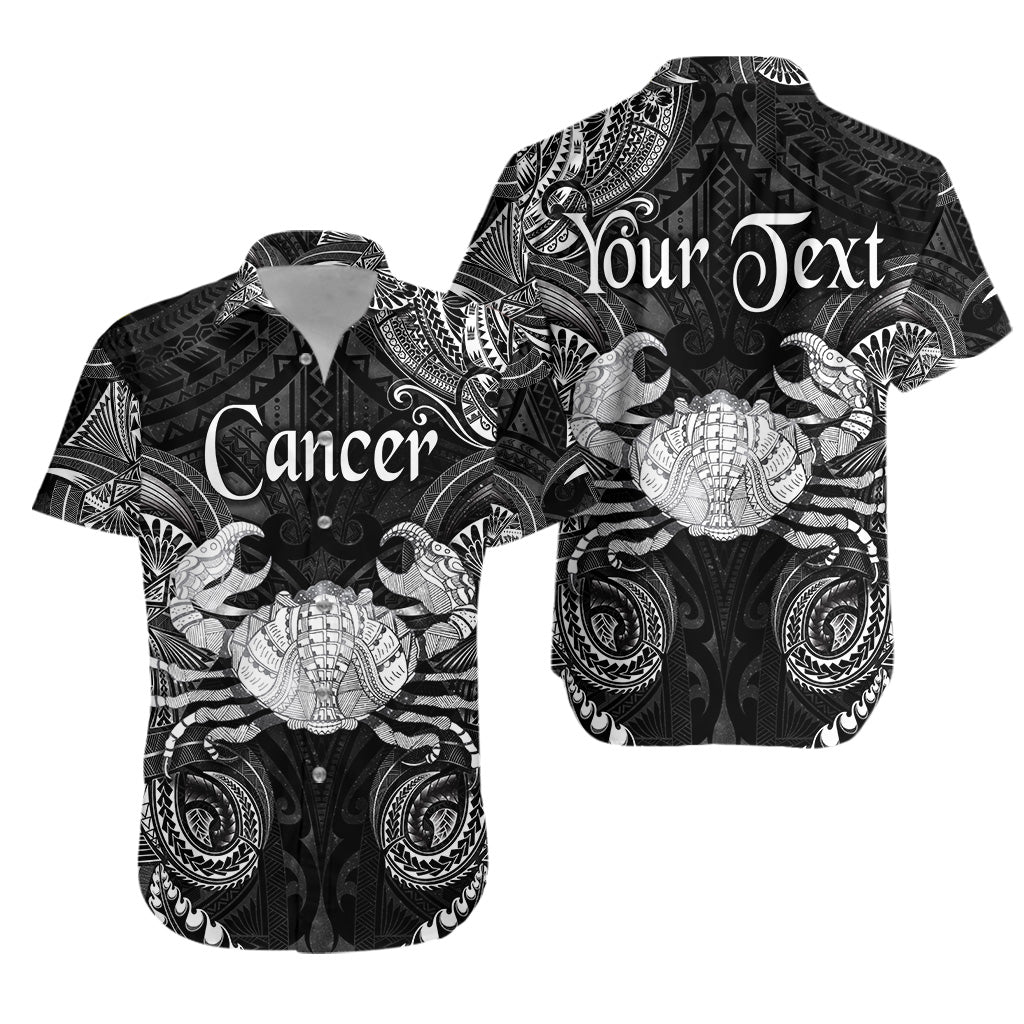 (Custom Personalised) Cancer Zodiac Polynesian Hawaiian Shirt Unique Style - Black LT8 - Polynesian Pride
