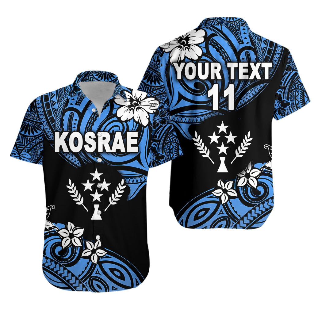 (Custom Personalised) FSM Kosrae Hawaiian Shirt Unique Vibes - Blue LT8 Unisex Blue - Polynesian Pride