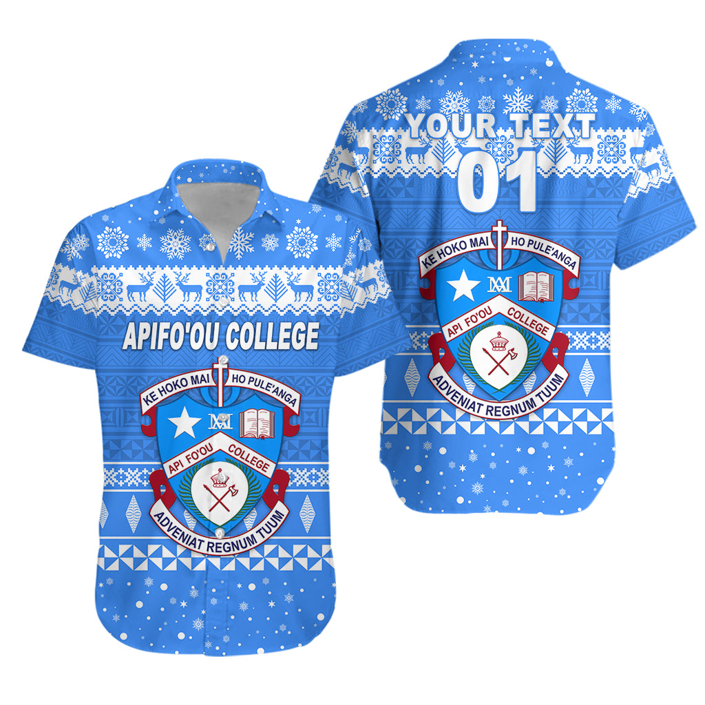 (Custom Personalised) Apifo'ou College Christmas Hawaiian Shirt Simple Style LT8 - Polynesian Pride