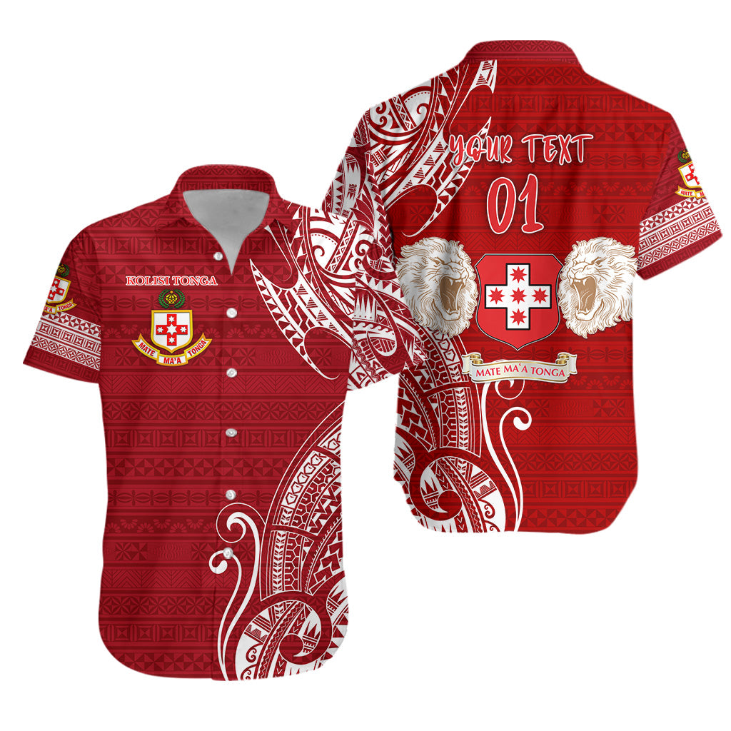 (Custom Personalised) Kolisi Tonga Mate Ma'a Tonga Hawaiian Shirt Laione Ashburton Old Boys, Custom Text And Number LT8 Unisex Red - Polynesian Pride