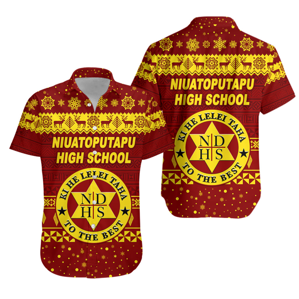 Niuatoputapu High School Christmas Hawaiian Shirt Simple Style LT8 - Polynesian Pride