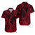 Hawaii Fish Hook Polynesian Matching Dress and Hawaiian Shirt Matching Couples Outfit Unique Style Red LT8 - Polynesian Pride