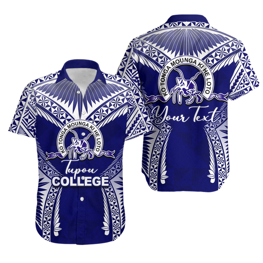 (Custom Personalised) Tupou College Hawaiian Shirts Blue Style LT6 Blue - Polynesian Pride