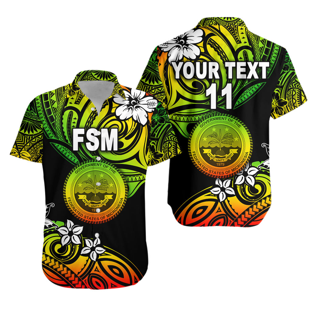 (Custom Personalised) Federated States of Micronesia Hawaiian Shirt Unique Vibes - Reggae LT8 Unisex Reggae - Polynesian Pride