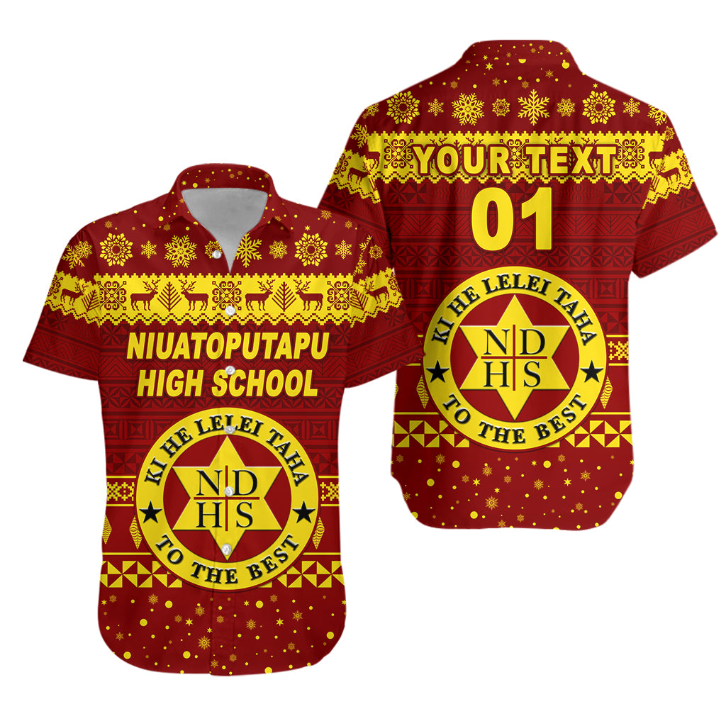 (Custom Personalised) Niuatoputapu High School Christmas Hawaiian Shirt Simple Style LT8 - Polynesian Pride