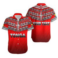 (Custom Personalised)Tonga Hawaiian Shirt Ngatu Polynesian Red Style LT6 Unisex Red - Polynesian Pride