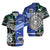 (Custom Personalised) Samoa And New Zealand Hawaiian Shirt Together - Paua Shell LT8 Unisex Blue - Polynesian Pride