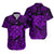 Hawaii Turtle Polynesian Matching Dress and Hawaiian Shirt Matching Couples Outfit Plumeria Flower Unique Style Purple LT8 - Polynesian Pride