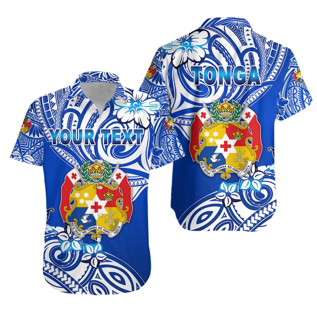 (Custom Personalised) Mate Ma'a Tonga Rugby Hawaiian Shirt Polynesian Unique Vibes - Blue Unisex Blue - Polynesian Pride