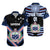 (Custom Personalised) Manu Samoa Rugby Hawaiian Shirt Creative Style - Black, Custom Text And Number Unisex Black - Polynesian Pride