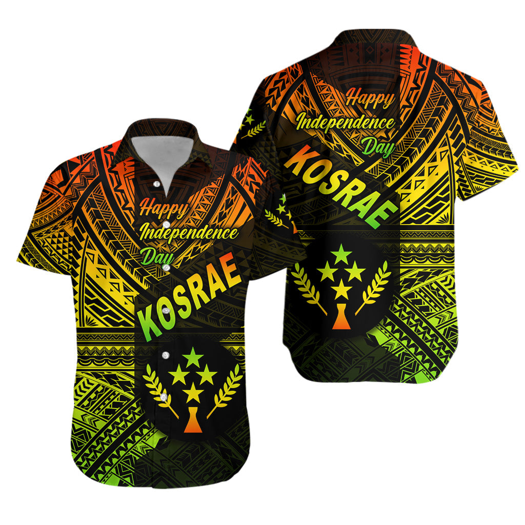 FSM Kosrae Hawaiian Shirt Happy Independence Day Original Vibes - Reggae LT8 Unisex Reggae - Polynesian Pride