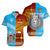 (Custom Personalised) Fiji And Rotuma Tapa Pattern Hawaiian Shirt Together LT8 Unisex Blue - Polynesian Pride