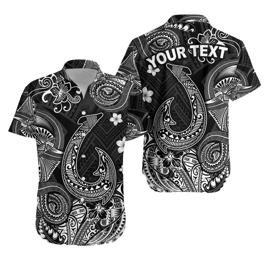 (Custom Personalised) Hawaii Fish Hook Polynesian Hawaiian Shirt Unique Style - Black LT8 - Polynesian Pride