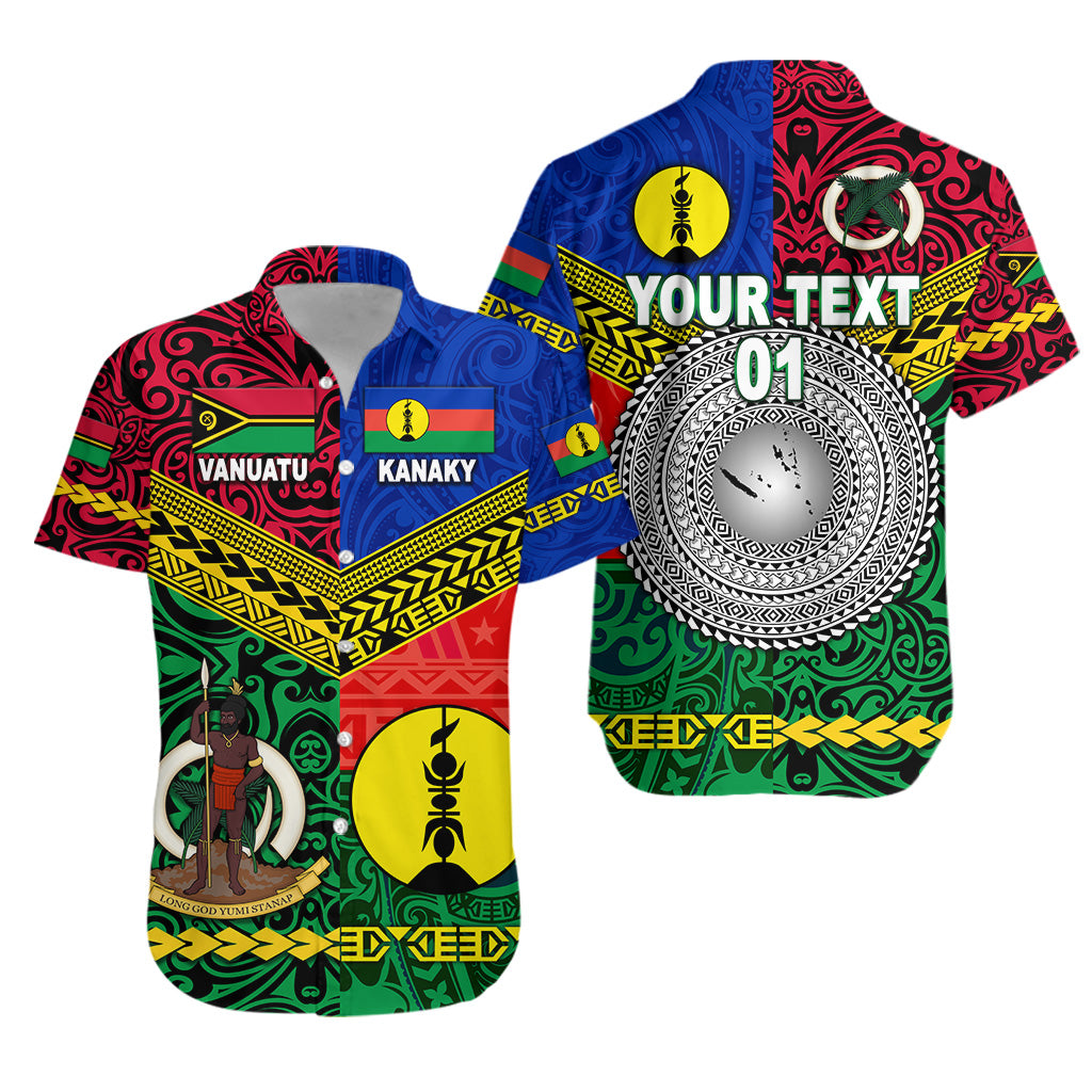 (Custom Personalised) Vanuatu And New Caledonia Kanaky Hawaiian Shirt Together LT8 - Polynesian Pride