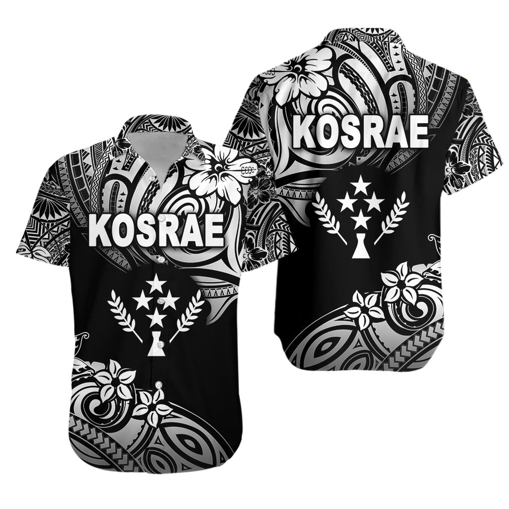 FSM Kosrae Hawaiian Shirt Unique Vibes - Black LT8 Unisex Black - Polynesian Pride