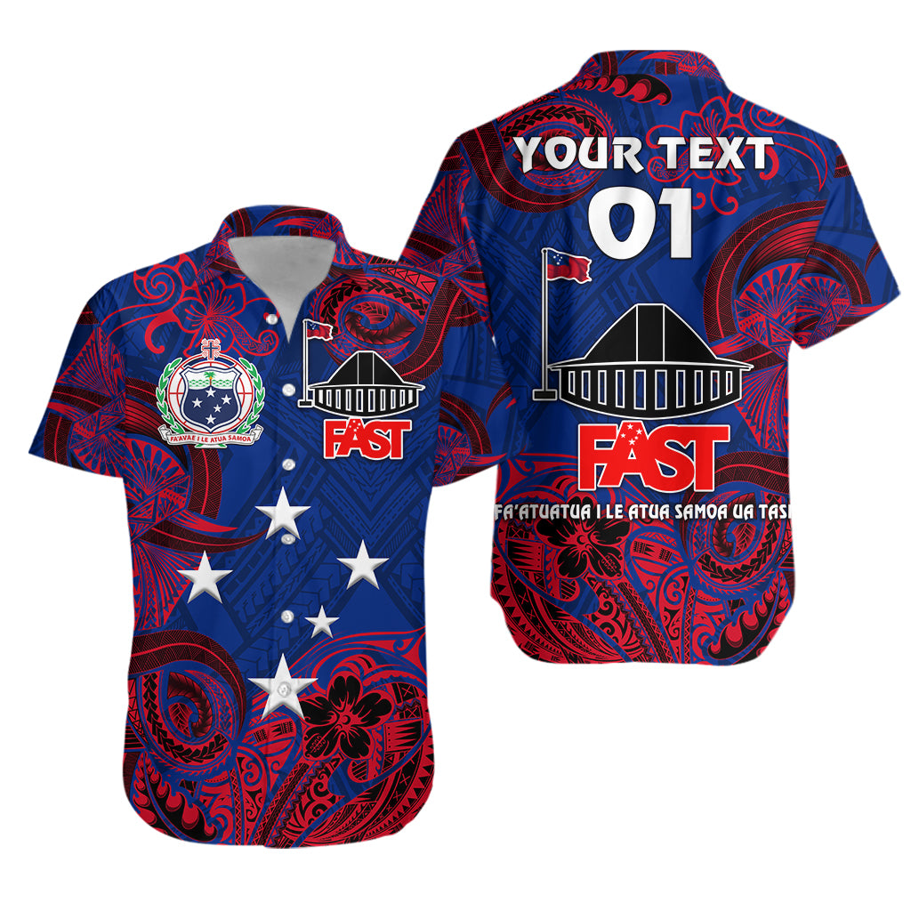 (Custom Personalised) Samoa FAST Party Hawaiian Shirt Unique Style - NO.1 LT8 - Polynesian Pride