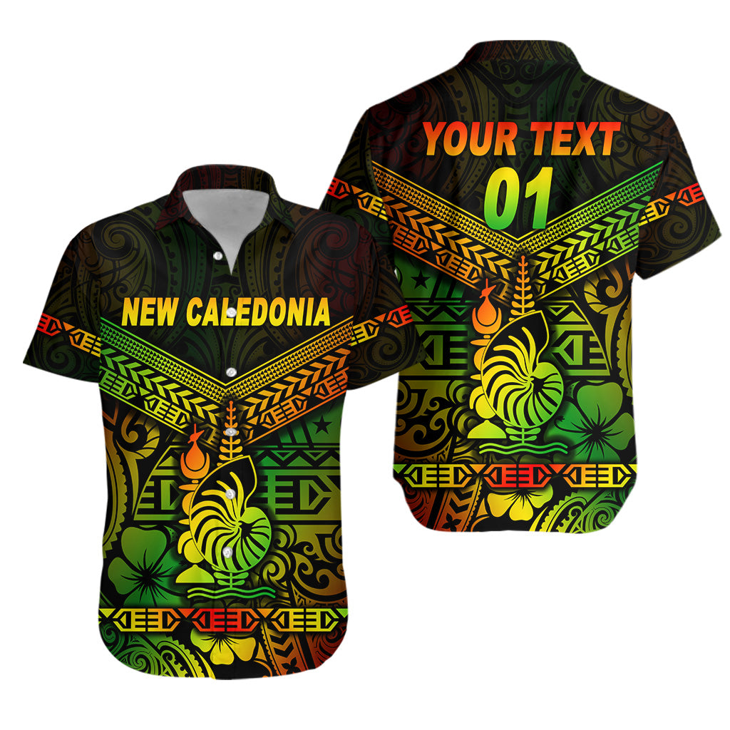 (Custom Personalised) New Caledonia Hawaiian Shirt Simple Style - Reggae LT8 Unisex Reggae - Polynesian Pride