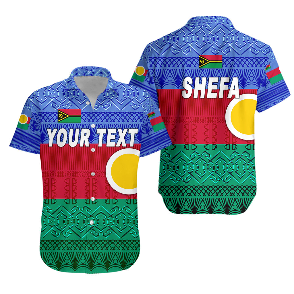 (Custom Personalised) Shefa Province Hawaiian Shirt Vanuatu Pattern Traditional Style LT8 Unisex Blue - Polynesian Pride