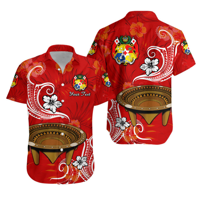 (Custom Personalised) Tonga Kumete Kava Bowl Hawaiian Shirt Sila Vibes - Red LT8 Red - Polynesian Pride