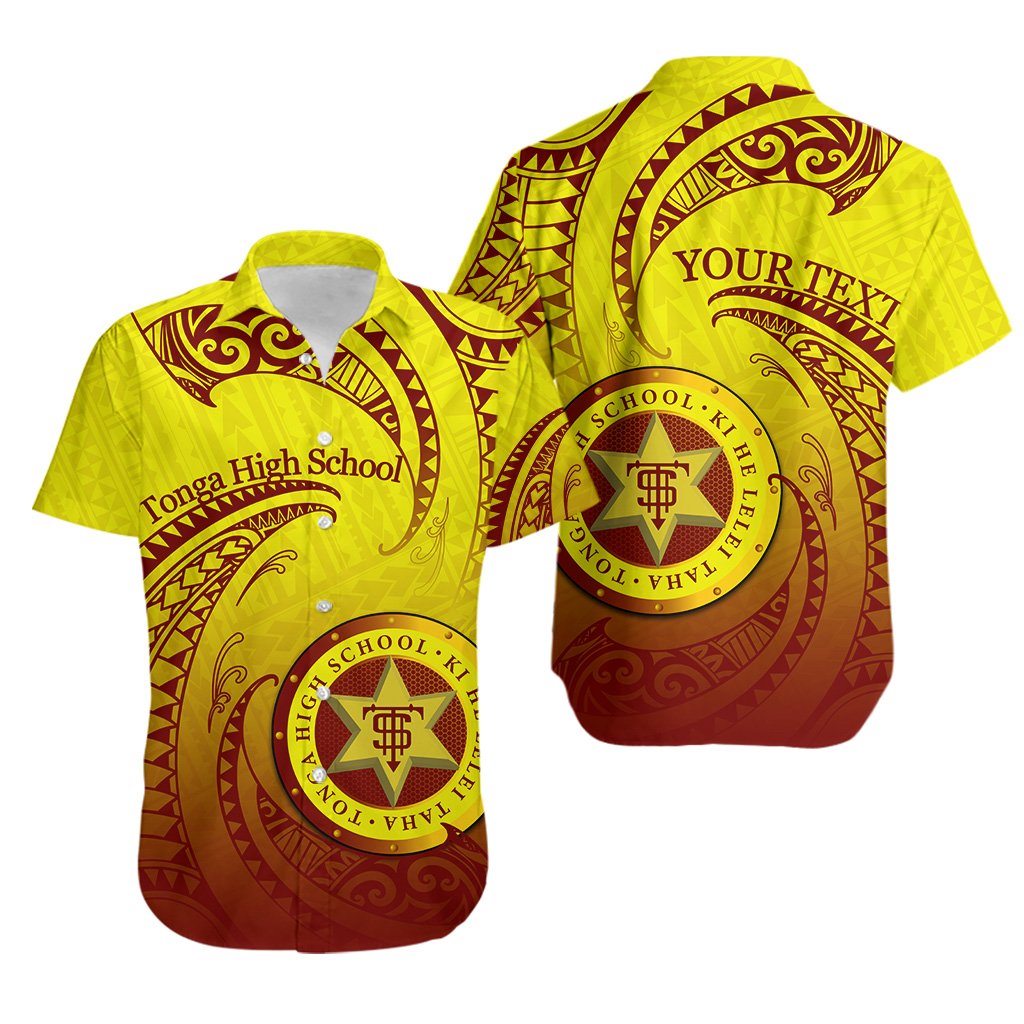 (Custom Personalised)Tonga High School Hawaiian Shirt Special Polynesian No.2 Unisex Yellow - Polynesian Pride