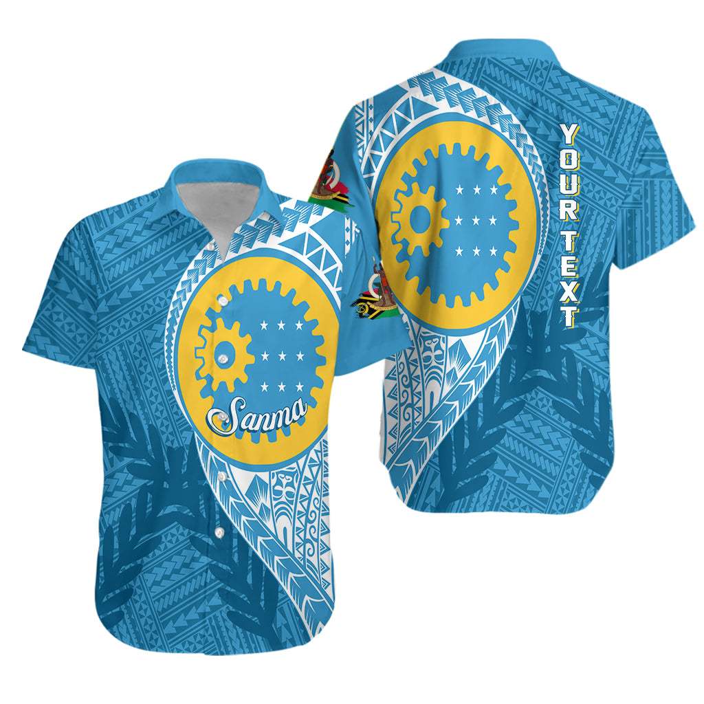 (Custom Personalised) Vanuatu Sanma Province Hawaiian Shirt Sanma Emblem LT7 Unisex Blue - Polynesian Pride