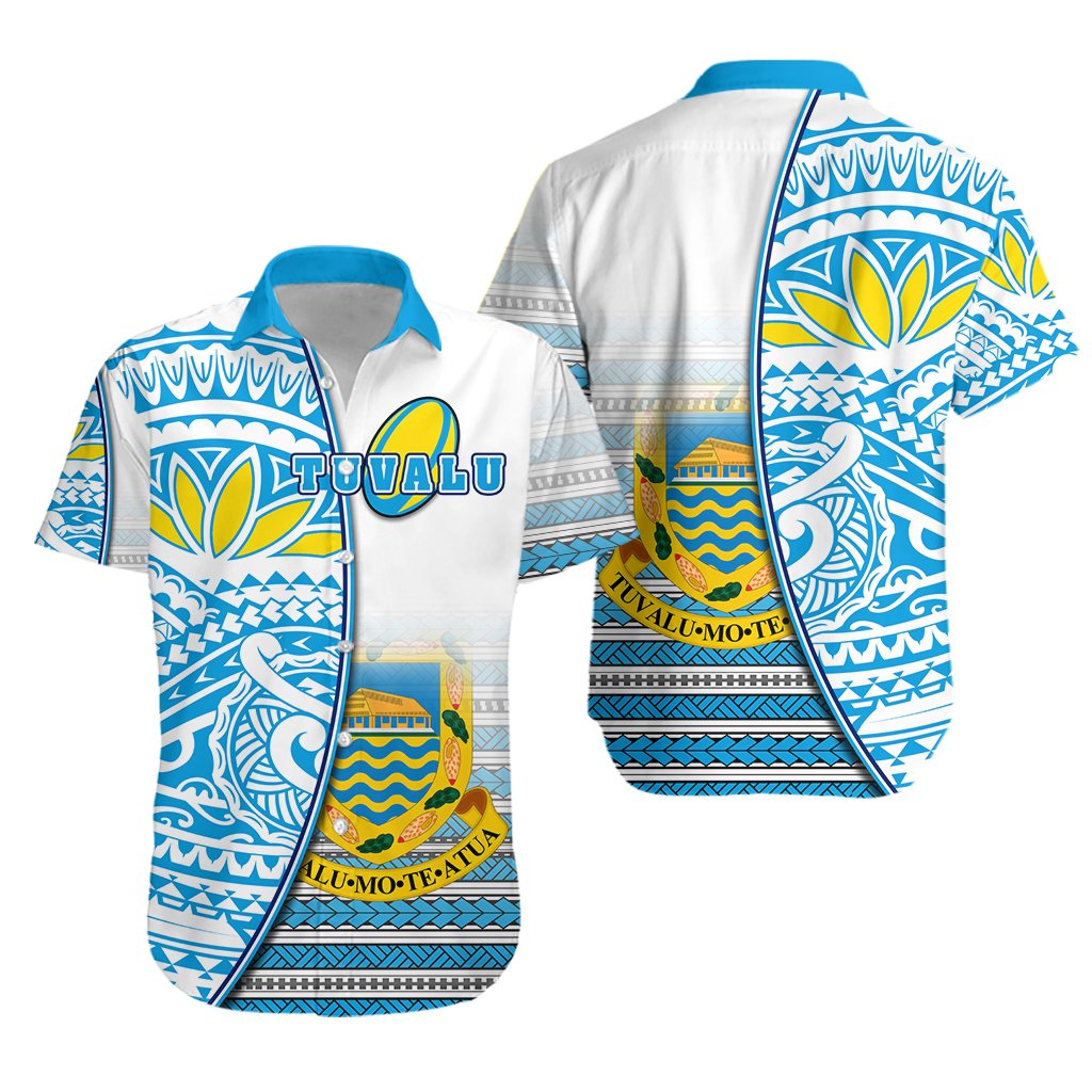 Tuvalu Rugby Hawaiian Shirt Special Unisex Blue - Polynesian Pride