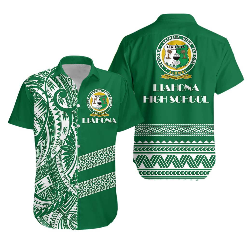 Liahona High School Hawaiian Shirt Fresh Tonga Unisex Green - Polynesian Pride