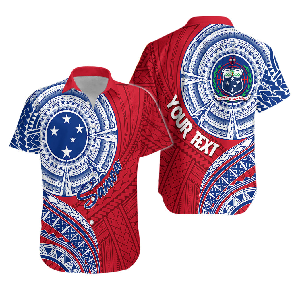 Samoa Personalised Hawaiian Shirt Independence Day Flag Style LT7 Unisex Red - Polynesian Pride