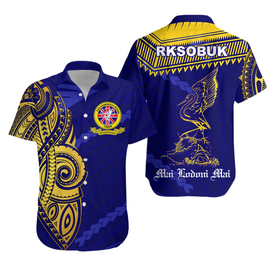 (Mai Lodoni Mai) Ratu Kadavulevu Hawaiian Shirt Version 02 - School Unisex Blue - Polynesian Pride