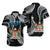 Fiji Coat of Arms Hawaiian Shirt Polynesian mix Coconut Pattern LT13 Unisex Black - Polynesian Pride