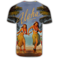 Hawaiian Aloha Hula Girl Hibiscus Polynesian T Shirt - Polynesian Pride