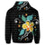 Hawaiian Aloha Plumeria Polynesian Zip Hoodie - Polynesian Pride