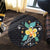 Hawaiian Aloha Plumeria Polynesian Round Carpet - AH - AH - Polynesian Pride