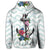 Hawaiian Anchor Hibiscus Wave Zip Hoodie - Polynesian Pride