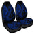 Hawaiian Anchor Poly Tribal Hibiscus Polynesian Car Seat Covers Blue - AH Universal Fit Black - Polynesian Pride