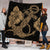 Hawaiian Anchor Poly Tribal Hibiscus Polynesian Premium Quilts Gold - AH - Polynesian Pride