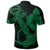 Hawaiian Anchor Poly Tribal Hibiscus Polynesian Polo Shirt Green - Polynesian Pride