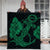 Hawaiian Anchor Poly Tribal Hibiscus Polynesian Premium Quilts Green - AH - Polynesian Pride
