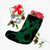 Hawaiian Anchor Poly Tribal Hibiscus Polynesian Christmas Stocking Green - AH - Polynesian Pride