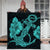 Hawaiian Anchor Poly Tribal Hibiscus Polynesian Premium Quilts Turquoise - AH - Polynesian Pride