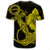 Hawaiian Anchor Poly Tribal Hibiscus Polynesian T Shirt Yellow - Polynesian Pride