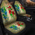 Hawaiian Blue And Red Hibiscus Polynesian Car Seat Covers - AH - Polynesian Pride