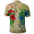 Hawaiian Blue and Red Hibiscus Polynesian Polo Shirt - Polynesian Pride