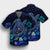 Hawaiian Blue Ocean Honu And Flowers Hawaiian Shirt AH - Polynesian Pride