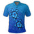 Hawaiian Blue Turtle and Hibiscus Polynesian Polo Shirt - Polynesian Pride