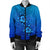 Hawaiian Blue Turtle and Hibiscus Polynesian Bomber Jacket - AH - Polynesian Pride