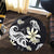 Hawaiian Butterfly Plumeria Polynesian Round Carpet - AH - Polynesian Pride