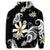 Hawaiian Butterfly Plumeria Polynesian Zip Hoodie - Polynesian Pride